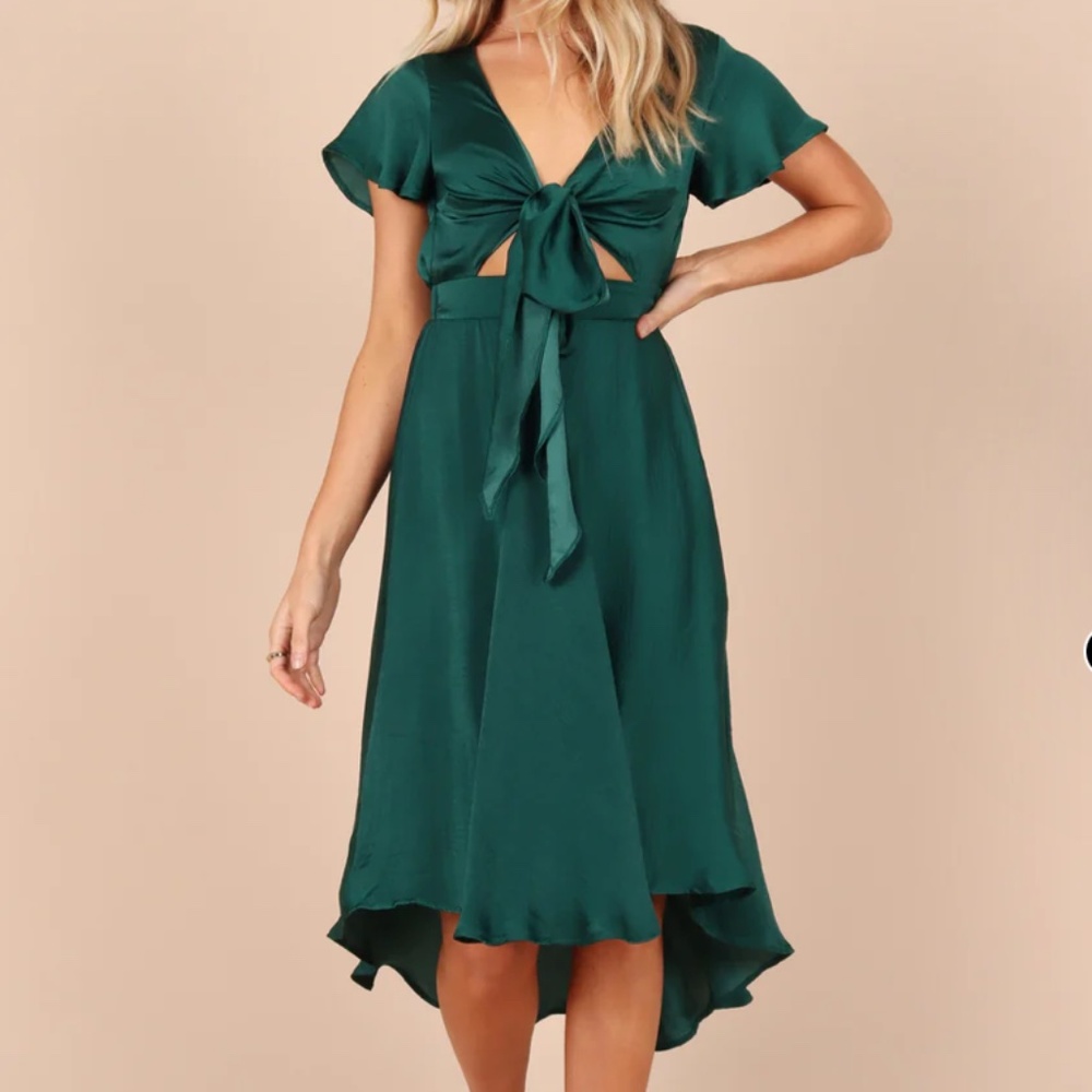 Petal & Pup Amanda Hi Lo Tie Front Dress